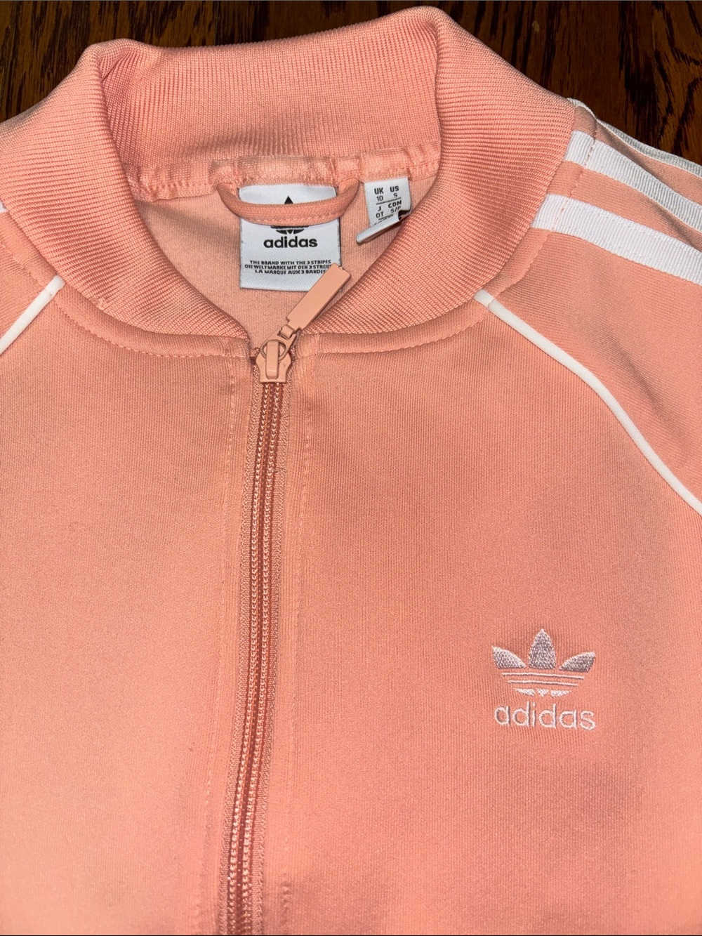 Adidas Peach Small Jacket Size:Small 10 - Picture 5 of 6